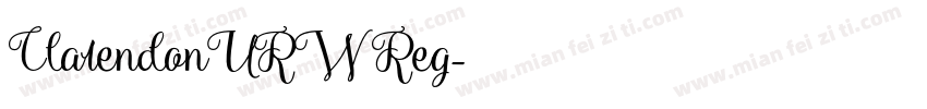 ClarendonURW Reg字体转换